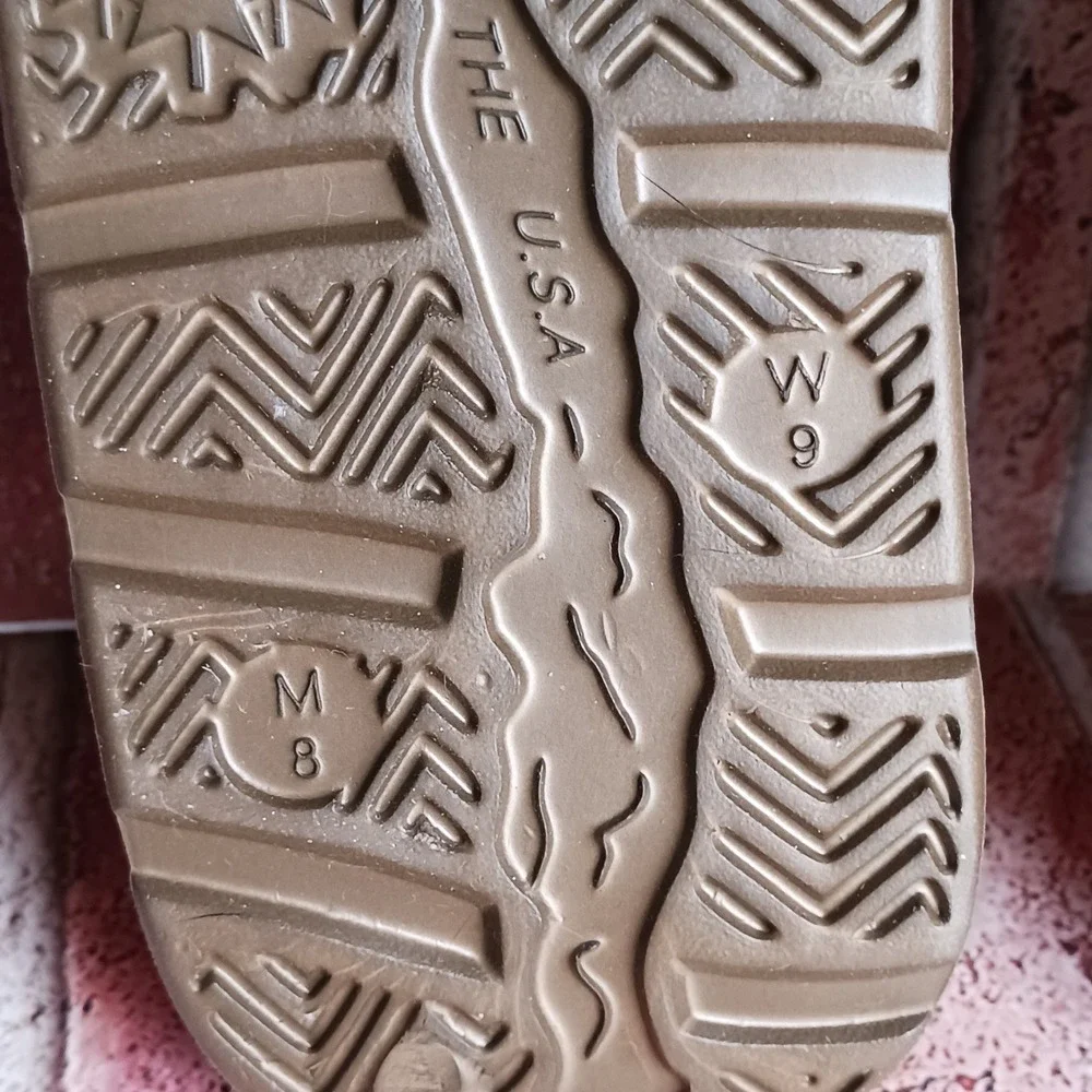 NuuSol Cascade Flip Flops Mens 8 Womens 9 Brown Comfort Thong Sandals